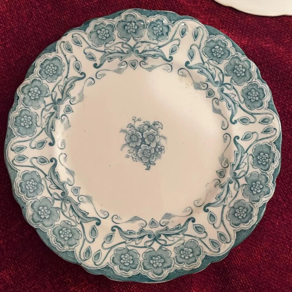Vintage Glenwood 7” Semi-Porcelain Plates Set of 3 J.H.W. & Sons Hanley, England